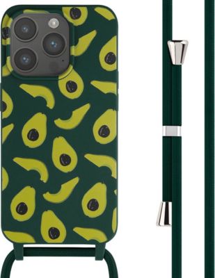 Coque avec cordon IMOSHION pour Apple iPhone 15 Pro - Avocado Green