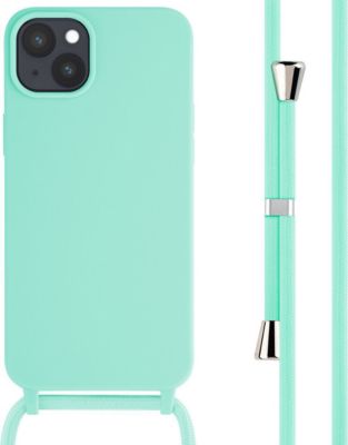Coque avec cordon IMOSHION pour Apple iPhone 15 Plus - Vert menthe