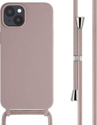 Coque avec cordon IMOSHION pour Apple iPhone 15 Plus - Sand Pink