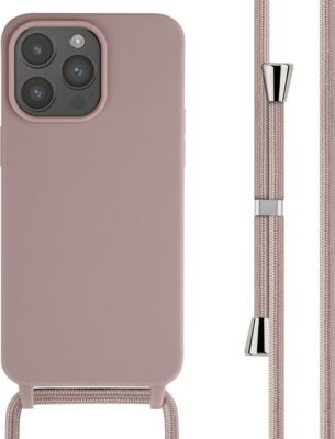 Coque avec cordon IMOSHION pour Apple iPhone 15 Pro Max - Sand Pink