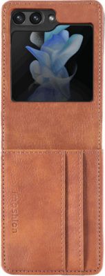 Coque étui IMOSHION pour Samsung Galaxy Z Flip 5 - Marron