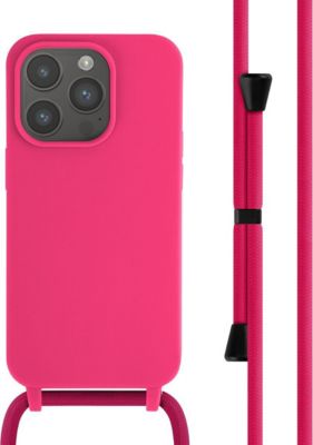 Coque avec cordon IMOSHION pour Apple iPhone 14 Pro - Fluor Roze