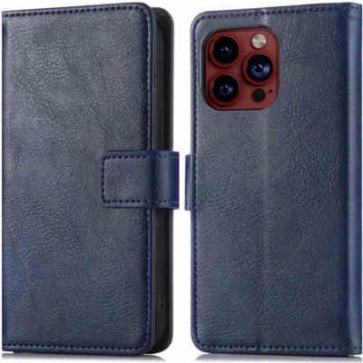 Coque étui IMOSHION pour Apple iPhone 15 Pro - Bleu foncé