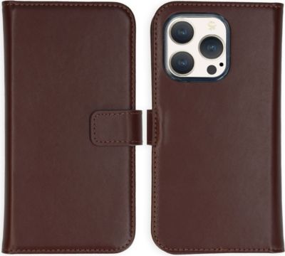 Coque étui SELENCIA pour Apple iPhone 15 Pro - Marron Coque étui SELENCIA pour Apple iPhone 15 Pro - Marron