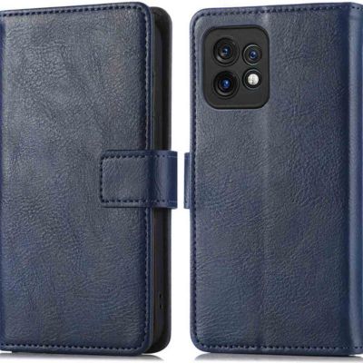 Coque étui IMOSHION pour Motorola Edge 40 Pro - Bleu foncé Coque étui IMOSHION pour Motorola Edge 40 Pro - Bleu foncé