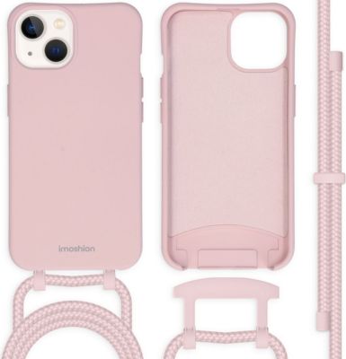 Coque avec cordon IMOSHION pour Apple iPhone 13 - Rose