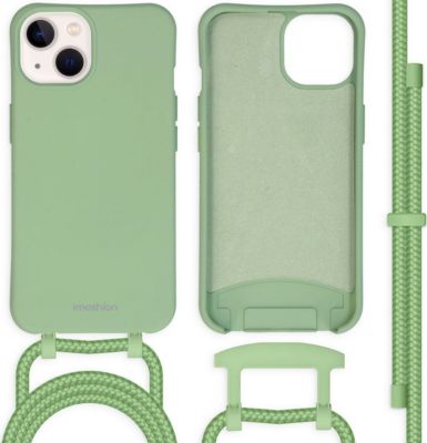 Coque avec cordon IMOSHION pour Apple iPhone 13 - Vert