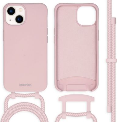 Coque avec cordon IMOSHION pour Apple iPhone 14 - Rose