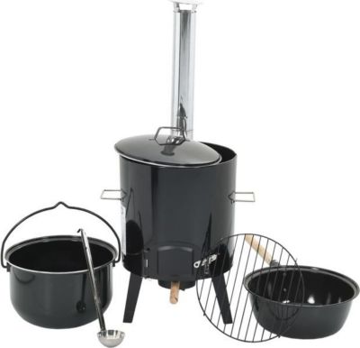 Barbecue charbon VIDAXL Acier Noir