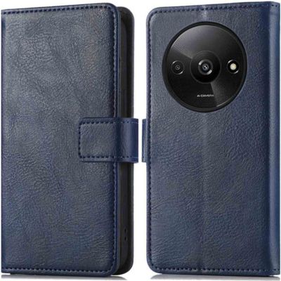 Coque étui IMOSHION pour Xiaomi Redmi A3 - Bleu foncé