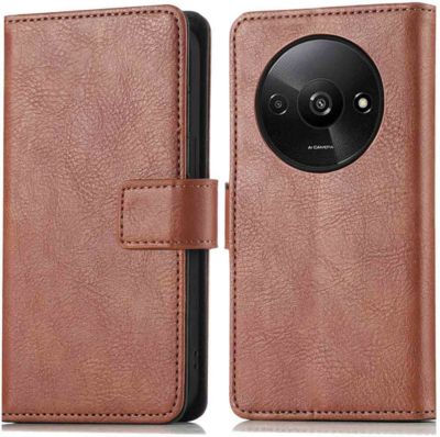 Coque étui IMOSHION pour Xiaomi Redmi A3 - Marron