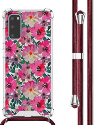 Coque avec cordon IMOSHION pour Samsung Galaxy S20 - Flower Water