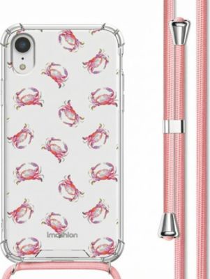 Coque avec cordon IMOSHION pour Apple iPhone Xr - Crab Watercolor