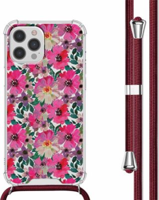 Coque avec cordon IMOSHION pour iPhone 12 (Pro) - Flower Water Coque avec cordon IMOSHION pour iPhone 12 (Pro) - Flower Water