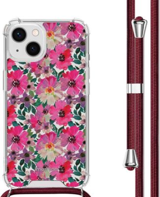 Coque avec cordon IMOSHION pour Apple iPhone 13 - Flower Water