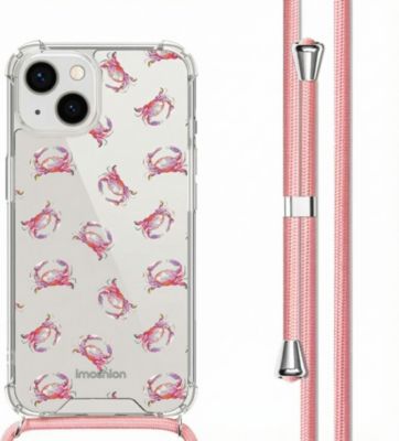 Coque avec cordon IMOSHION pour Apple iPhone 13 - Crab Watercolor