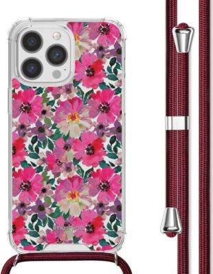 Coque avec cordon IMOSHION pour Apple iPhone 13 Pro - Flower Water