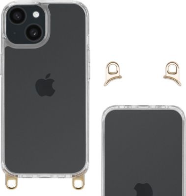 Coque avec cordon SELENCIA pour Apple iPhone 15 - Transparent Coque avec cordon SELENCIA pour Apple iPhone 15 - Transparent