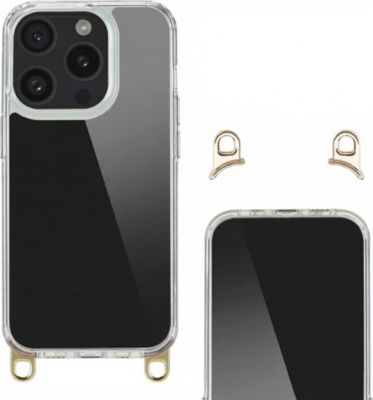 Coque avec cordon SELENCIA pour Apple iPhone 15 Pro - Transparent
