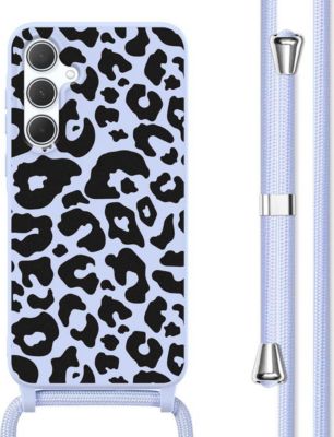Coque avec cordon IMOSHION pour Samsung Galaxy A35 - Animal Lila