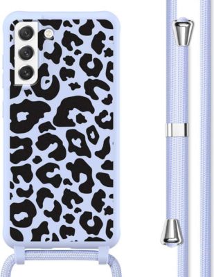 Coque avec cordon IMOSHION pour Samsung Galaxy S21 FE - Animal Lila