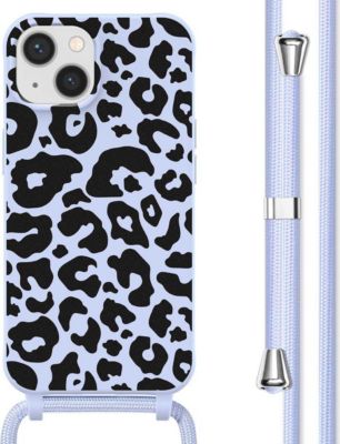 Coque avec cordon IMOSHION pour Apple iPhone 14 - Animal Lila