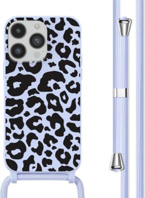 Coque avec cordon IMOSHION pour Apple iPhone 14 Pro - Animal Lila