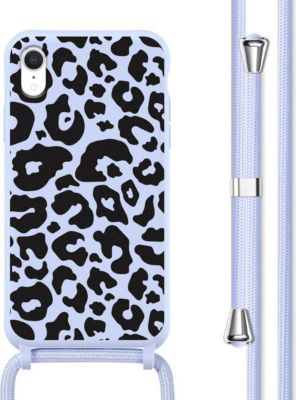 Coque avec cordon IMOSHION pour Apple iPhone Xr - Animal Lila