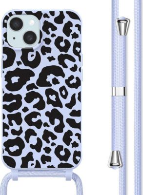 Coque avec cordon IMOSHION pour Apple iPhone 15 - Animal Lila