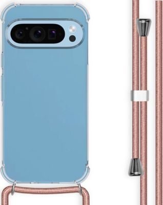 Coque avec cordon IMOSHION pour Google Pixel 9 / 9 Pro - Rose Doré