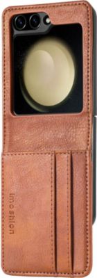 Coque étui IMOSHION pour Samsung Galaxy Z Flip 6 - Marron