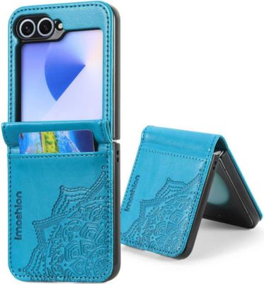 Coque étui IMOSHION pour Samsung Galaxy Z Flip 6 - Turquoise