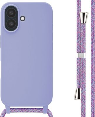 Coque avec cordon IMOSHION pour Apple iPhone 16 - Violet