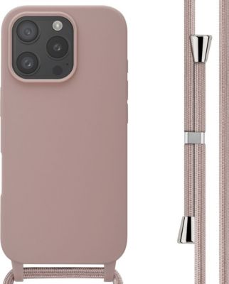 Coque avec cordon IMOSHION pour Apple iPhone 16 Pro - Sand Pink