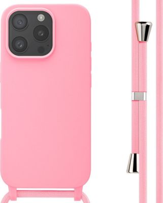 Coque avec cordon IMOSHION pour Apple iPhone 16 Pro - Rose