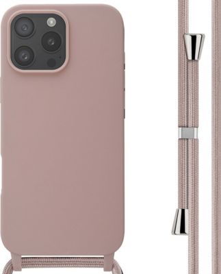 Coque avec cordon IMOSHION pour Apple iPhone 16 Pro Max - Sand Pink
