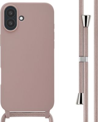 Coque avec cordon IMOSHION pour Apple iPhone 16 Plus - Sand Pink