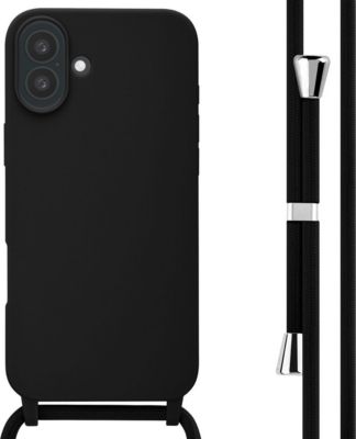 Coque avec cordon IMOSHION pour Apple iPhone 16 Plus - Noir