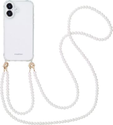 Coque avec cordon IMOSHION pour Apple iPhone 16 - Perles