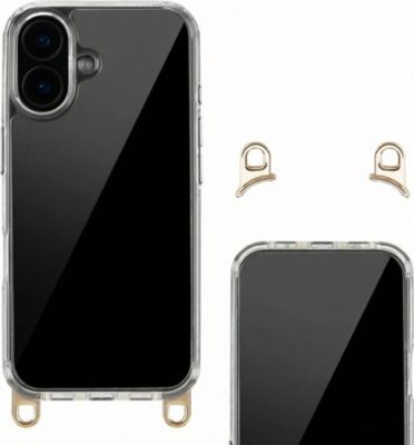 Coque avec cordon SELENCIA pour Apple iPhone 16 - Transparent