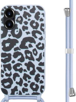 Coque avec cordon IMOSHION pour Apple iPhone 16 - Animal Lila