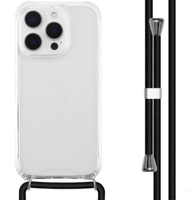 Coque avec cordon IMOSHION pour Apple iPhone 16 Pro - Noir