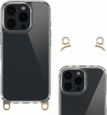 Coque avec cordon SELENCIA pour Apple iPhone 16 Pro - Transparent