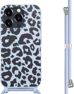Coque avec cordon IMOSHION pour Apple iPhone 16 Pro - Animal Lila
