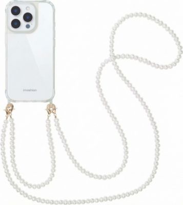 Coque avec cordon IMOSHION pour Apple iPhone 16 Pro Max - Perles