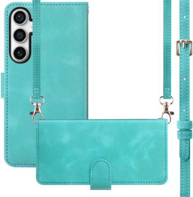 Etui avec cordon IMOSHION pour Samsung Galaxy S23 FE - Turquoise
