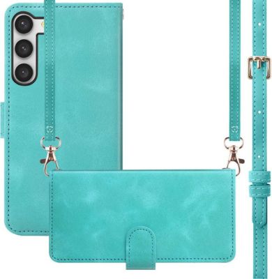 Etui avec cordon IMOSHION pour Samsung Galaxy S23 - Turquoise