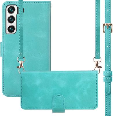 Etui avec cordon IMOSHION pour Samsung Galaxy S22 - Turquoise