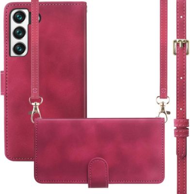 Etui avec cordon IMOSHION pour Samsung Galaxy S22 - Rouge