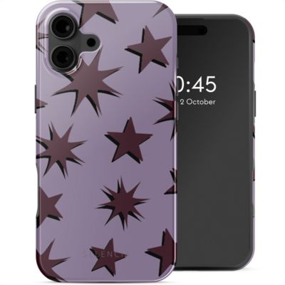 Coque SELENCIA pour Apple iPhone 16 - Stars Plum Lilac